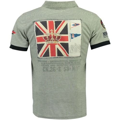 Geographical Norway Polo manches courtes KING T-shirts & Polos Couleur gris 4 Geographical Norway Polo manches courtes KING T-shirts & Polos Couleur gris – Image 2