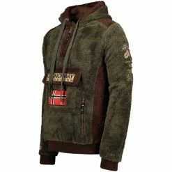 Geographical Norway Polaire Homme GeoNorway Gymclass Sweats & Polaires Couleur Kaki -Geographical Norway Soldes 18508833 500 B