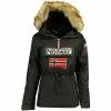 Geographical Norway Parka Femme Bridget Manteaux Couleur Noir -Geographical Norway Soldes 18514363 500 A