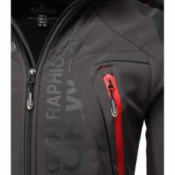 Geographical Norway Veste softshell Veste Techno gris foncé Vestes Couleur Gris -Geographical Norway Soldes 18632017 500 C