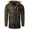 Geographical Norway Parka homme Parka Bussel vert kaki Vestes Couleur Vert -Geographical Norway Soldes 18632020 500 A