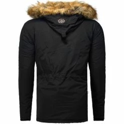 Geographical Norway Parka homme Parka GN Bottle noir Vestes Couleur Noir -Geographical Norway Soldes 18638799 500 B