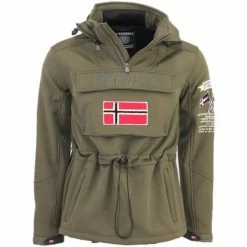 Geographical Norway Softshell Homme Target Sweats & Polaires Couleur Kaki