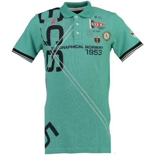 Geographical Norway Polo Homme Kilian T-shirts & Polos Couleur Turquoise 3 Geographical Norway Polo Homme Kilian T-shirts & Polos Couleur Turquoise