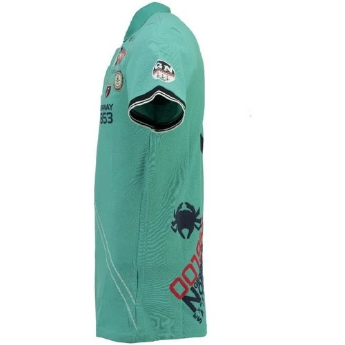Geographical Norway Polo Homme Kilian T-shirts & Polos Couleur Turquoise 4 Geographical Norway Polo Homme Kilian T-shirts & Polos Couleur Turquoise – Image 2