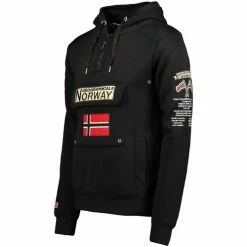 Geographical Norway Sweat Homme Gymclass DB100 Sweats & Polaires Couleur Noir -Geographical Norway Soldes 20012398 500 C
