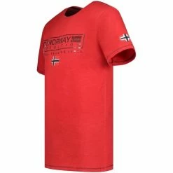 Geographical Norway Tshirt Homme Jasic T-shirts & Polos Couleur Rouge -Geographical Norway Soldes 20012399 500 C