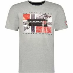 Geographical Norway Tshirt Homme Jeologic T-shirts & Polos Couleur Gris