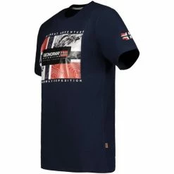 Geographical Norway Tshirt Homme Jeologic T-shirts & Polos Couleur Bleu -Geographical Norway Soldes 20016978 500 C