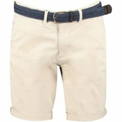 Geographical Norway Bermuda Homme Plageo A319EO Ecru Shorts & Bermudas Couleur Blanc