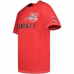 Geographical Norway Tshirt Homme Jason T-shirts & Polos Couleur Rouge -Geographical Norway Soldes 20404871 500 B