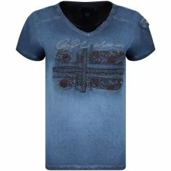 Geographical Norway Tshirt Femme Jepson T-shirts & Polos Couleur Bleu