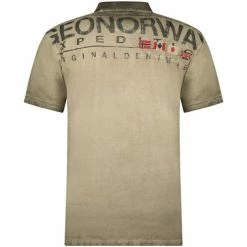 Geographical Norway Polo Homme Kamo 415EO T-shirts & Polos Couleur Kaki -Geographical Norway Soldes 20404877 500 B