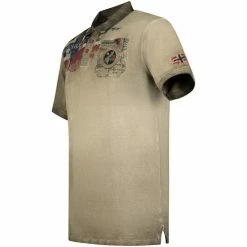 Geographical Norway Polo Homme Kamo 415EO T-shirts & Polos Couleur Kaki -Geographical Norway Soldes 20404877 500 C
