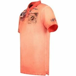Geographical Norway Polo Homme Kamo 415EO T-shirts & Polos Couleur Orange -Geographical Norway Soldes 20404879 500 C