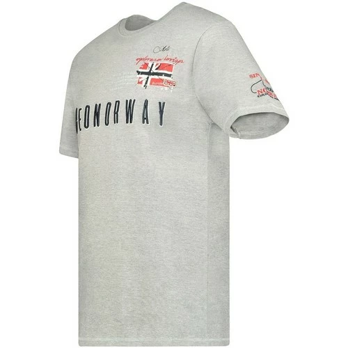 Geographical Norway Tshirt Homme Jason T-shirts & Polos Couleur Gris 4 Geographical Norway Tshirt Homme Jason T-shirts & Polos Couleur Gris – Image 2