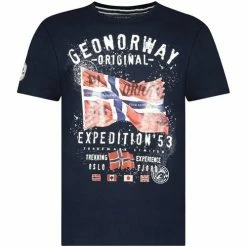 Geographical Norway Tshirt Homme Jitchen 415EO T-shirts & Polos Couleur Bleu