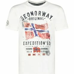 Geographical Norway Tshirt Homme Jitchen 415EO T-shirts & Polos Couleur Blanc
