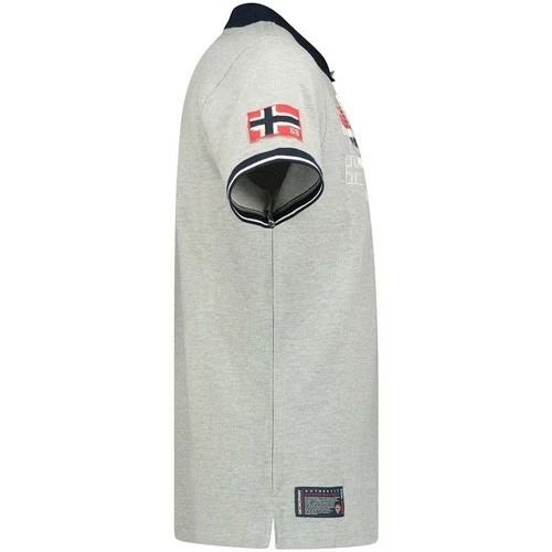 Geographical Norway Polo Homme Kutta T-shirts & Polos Couleur Gris 5 Geographical Norway Polo Homme Kutta T-shirts & Polos Couleur Gris – Image 3