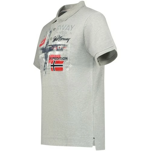Geographical Norway Polo Homme Ketchup 415EO T-shirts & Polos Couleur Gris 4 Geographical Norway Polo Homme Ketchup 415EO T-shirts & Polos Couleur Gris – Image 2