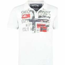 Geographical Norway Polo Homme Ketchup 415EO T-shirts & Polos Couleur Blanc