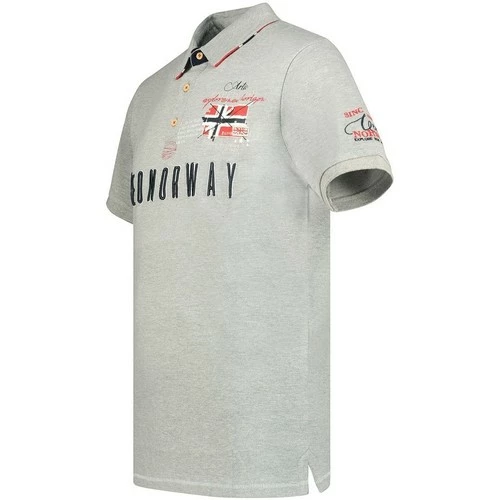 Geographical Norway Polo Homme Kason T-shirts & Polos Couleur Gris 4 Geographical Norway Polo Homme Kason T-shirts & Polos Couleur Gris – Image 2