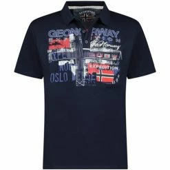 Geographical Norway Polo Homme Ketchup 415EO T-shirts & Polos Couleur Bleu
