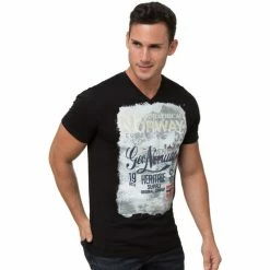 Geographical Norway T-shirt de sport Jeritage - 100% coton T-shirts & Polos Couleur Noir