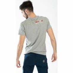 Geographical Norway T-shirt Jimac - col V - imprimé T-shirts & Polos Couleur Gris clair -Geographical Norway Soldes 20534099 500 C