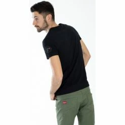 Geographical Norway T-shirt JIXI - col V - imprimé T-shirts & Polos Couleur Noir -Geographical Norway Soldes 20534101 500 D