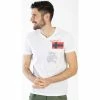 Geographical Norway T-shirt JIXI - col V - imprimé T-shirts & Polos Couleur Blanc -Geographical Norway Soldes 20534103 500 A