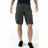 Geographical Norway Bermuda Pablo - 100% coton Shorts & Bermudas Couleur Gris foncé -Geographical Norway Soldes 20534128 500 A