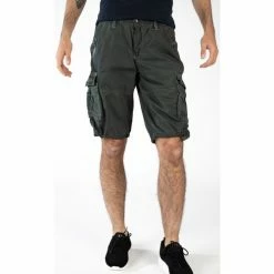 Geographical Norway Bermuda Pablo - 100% coton Shorts & Bermudas Couleur Gris foncé