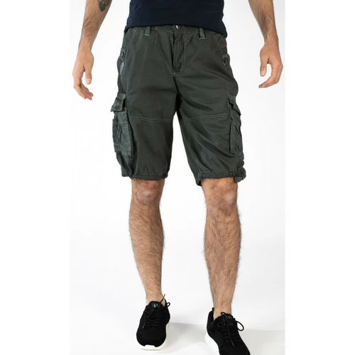 Geographical Norway Bermuda Pablo - 100% coton Shorts & Bermudas Couleur Gris foncé 3 Geographical Norway Bermuda Pablo - 100% coton Shorts & Bermudas Couleur Gris foncé