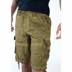 Geographical Norway Bermuda Pablo - 100% coton Shorts & Bermudas Couleur Kaki -Geographical Norway Soldes 20534133 500 D