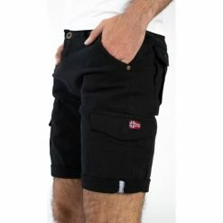 Geographical Norway Bermuda Pexonne - 100% coton Shorts & Bermudas Couleur Noir -Geographical Norway Soldes 20534160 500 D