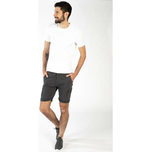 Geographical Norway Bermuda Pexonne - 100% coton Shorts & Bermudas Couleur Gris foncé 5 Geographical Norway Bermuda Pexonne - 100% coton Shorts & Bermudas Couleur Gris foncé – Image 3