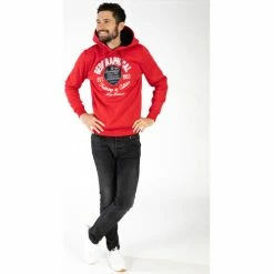 Geographical Norway Sweat à capuche Garlon Sweats & Polaires Couleur Rouge -Geographical Norway Soldes 20574529 500 B