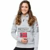Geographical Norway Sweat sport Gymclass - logo - capuche Sweats & Polaires Couleur Gris clair -Geographical Norway Soldes 20574531 500 A