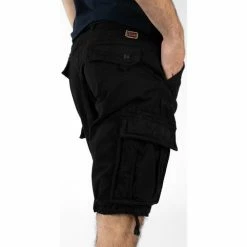 Geographical Norway Bermuda Pasteque - 100% coton Shorts & Bermudas Couleur Noir -Geographical Norway Soldes 20574540 500 D