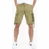 Geographical Norway Bermuda Pasteque - 100% coton Shorts & Bermudas Couleur Vert militaire -Geographical Norway Soldes 20574544 500 A