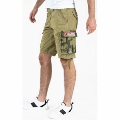 Geographical Norway Bermuda Pasteque - 100% coton Shorts & Bermudas Couleur Vert militaire -Geographical Norway Soldes 20574544 500 C