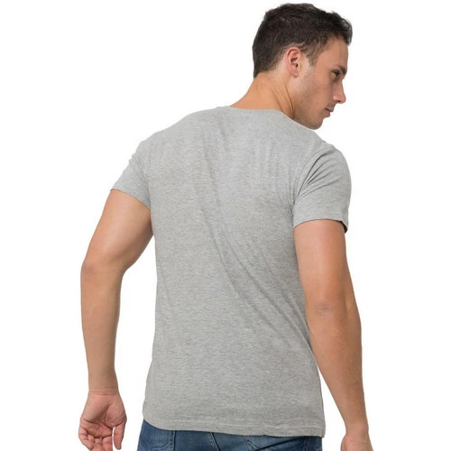 Geographical Norway T-shirt de sport - col V - 100% coton T-shirts & Polos Couleur Gris clair 4 Geographical Norway T-shirt de sport - col V - 100% coton T-shirts & Polos Couleur Gris clair – Image 2