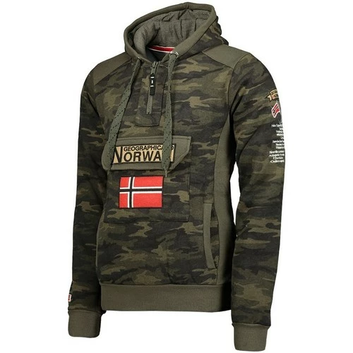 Geographical Norway Sweat Homme Gymclass Camo New Sweats & Polaires Couleur Kaki 4 Geographical Norway Sweat Homme Gymclass Camo New Sweats & Polaires Couleur Kaki – Image 2