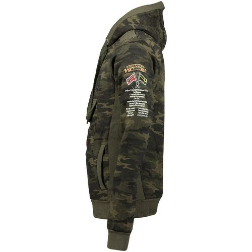 Geographical Norway Sweat Homme Gymclass Camo New Sweats & Polaires Couleur Kaki 5 Geographical Norway Sweat Homme Gymclass Camo New Sweats & Polaires Couleur Kaki – Image 3