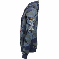 Geographical Norway Sweat Homme Gymclass Camo New Sweats & Polaires Couleur Bleu -Geographical Norway Soldes 20925246 500 C