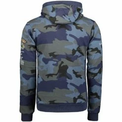 Geographical Norway Sweat Homme Gymclass Camo New Sweats & Polaires Couleur Bleu -Geographical Norway Soldes 20925246 500 D