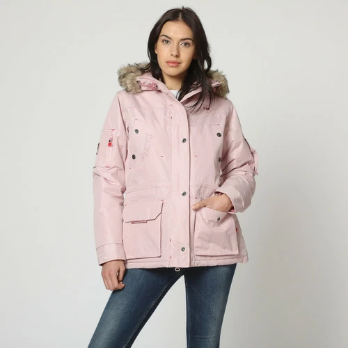 Geographical Norway Parka Achem Manteaux Couleur Rose poudre 3 Geographical Norway Parka Achem Manteaux Couleur Rose poudre