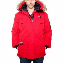 Geographical Norway Doudoune Alpes Manteaux Couleur Rouge