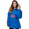 Geographical Norway Anorak Aubergine Manteaux Couleur Bleu horizon -Geographical Norway Soldes 21152983 500 A